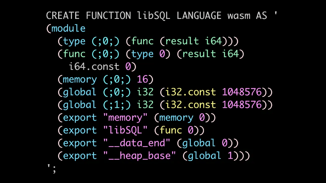 Cover image for WebAssembly functions for your SQLite-compatible database