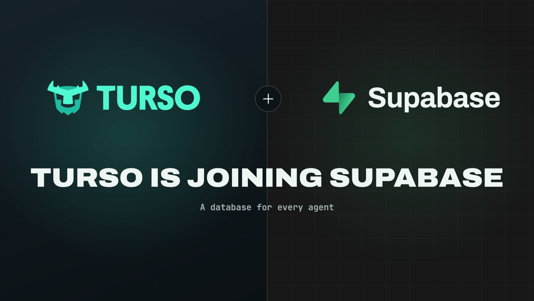 Supabase Api Turso is joining Supabase to give every agent its own database
